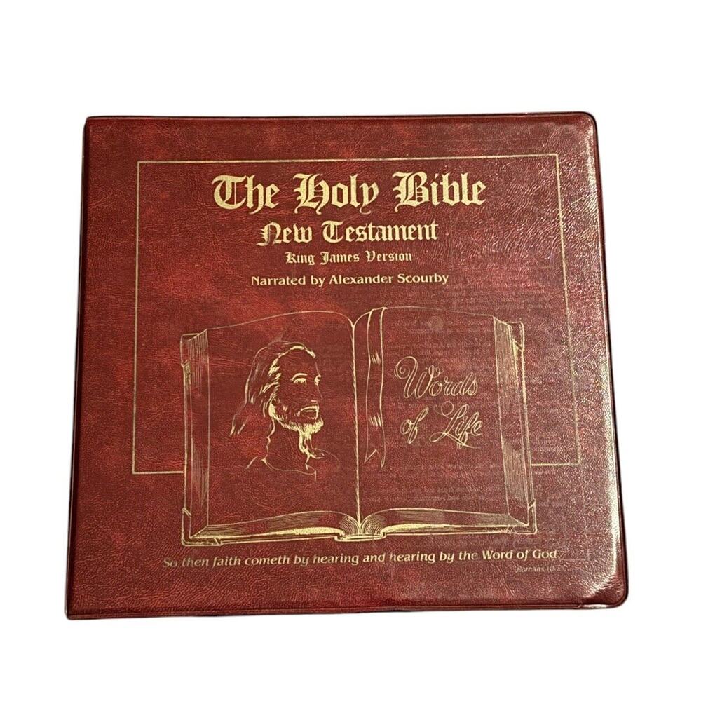 The Holy Bible New Testament Cassette Tapes (10) KJV Alexander Scourby READ